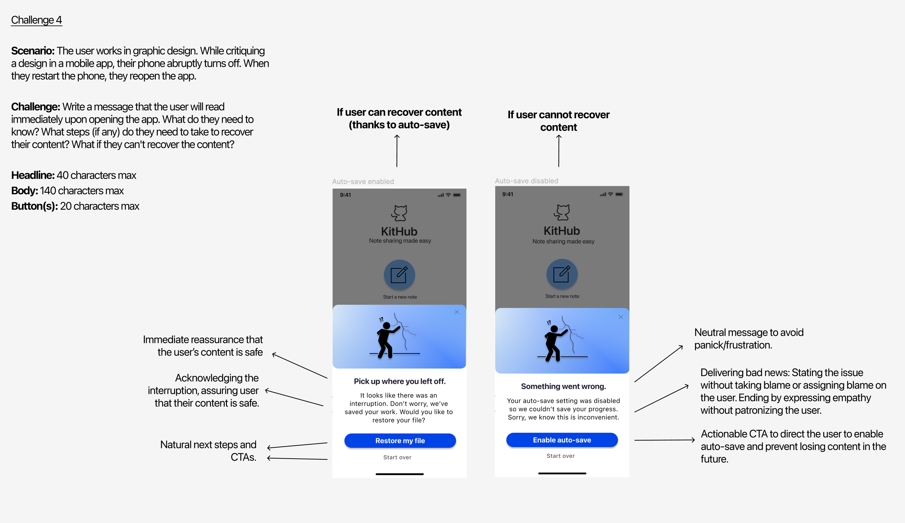 Progress lost design